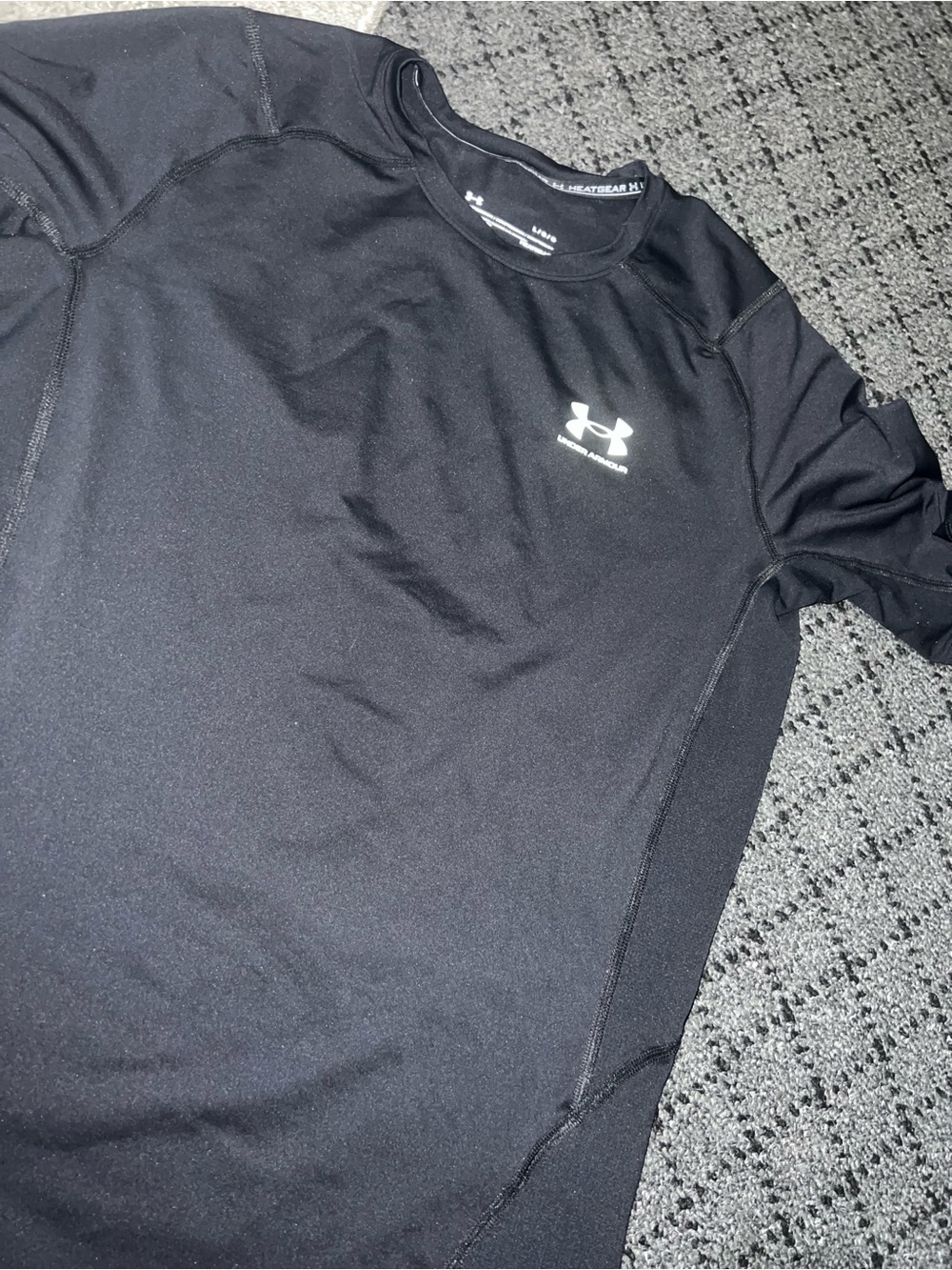 Under Armour Black Short-Sleeve HeatGear Performance Shirt